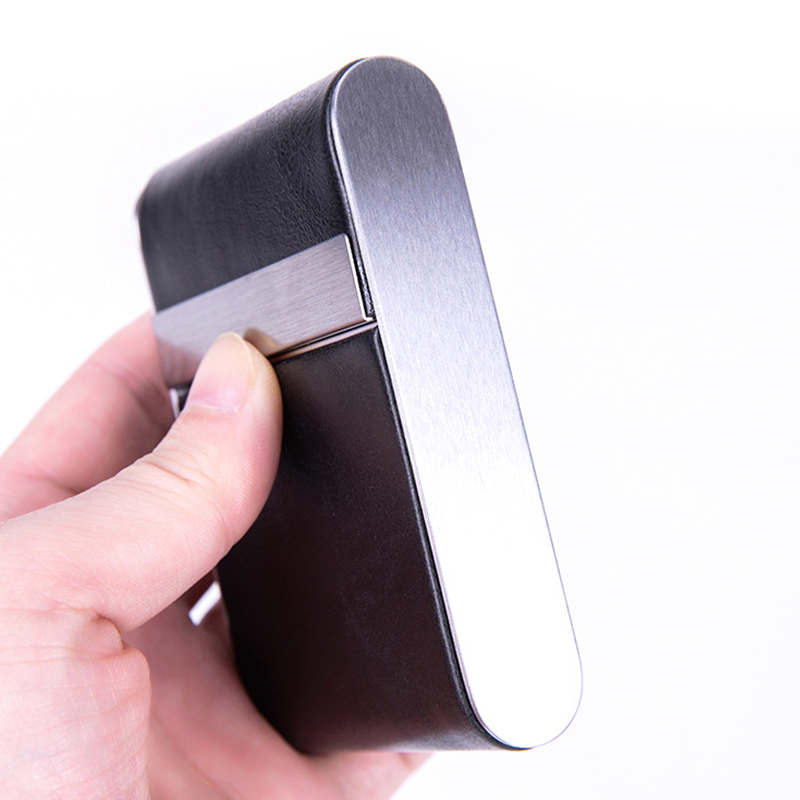 Ea220 Stainless Steel Luxury Custom Cigarette Case Vintage Silver Box Hard Flip Top for 20 Personal Metal Leather Cases