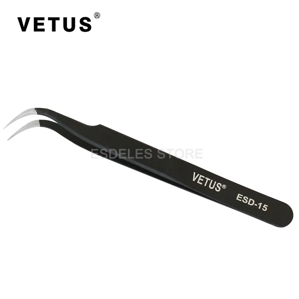 Wholesale Black Smart Industrial Pointed ESD Tweezers
