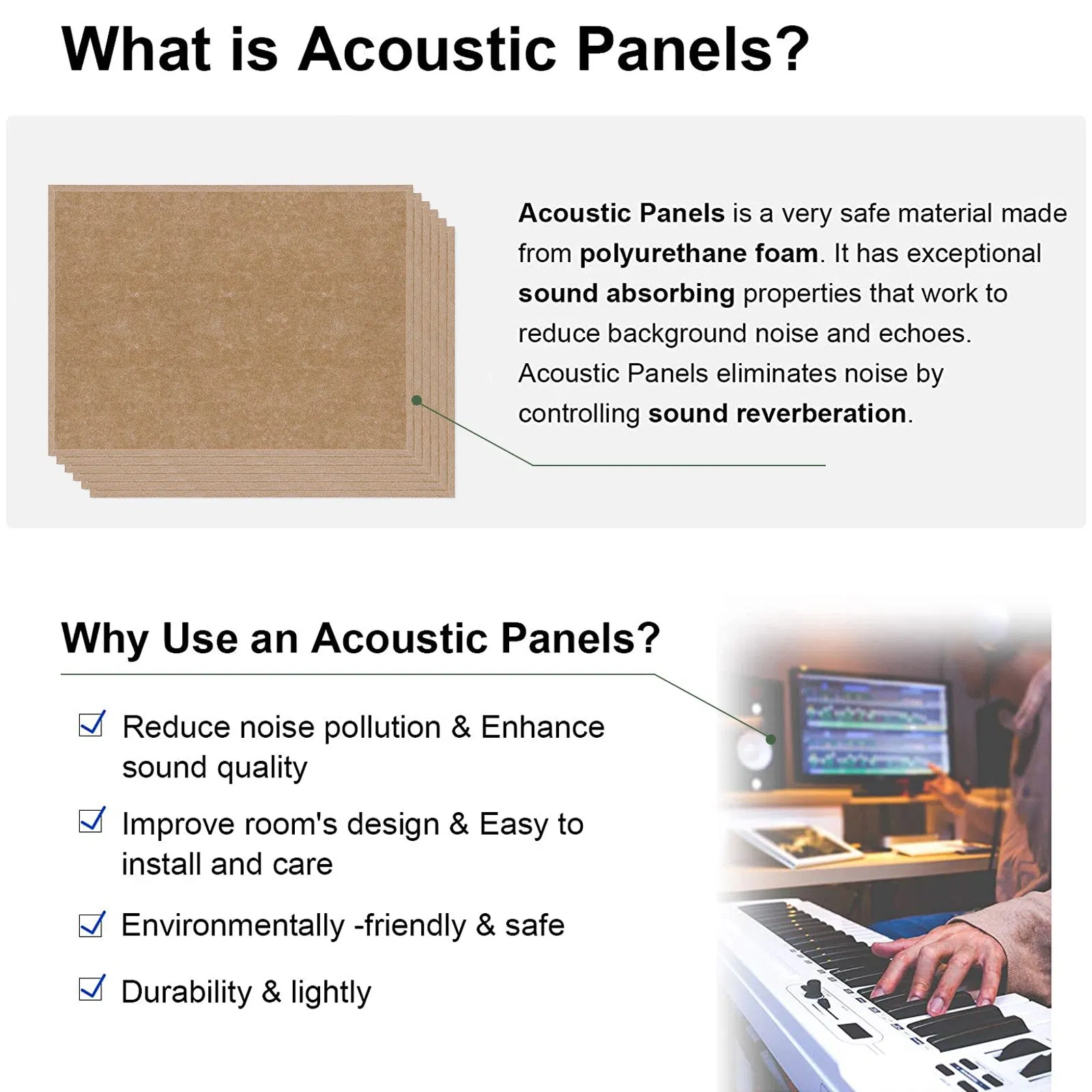 Premium Sustainable Sound Panels for Enhanced Room Acoustics