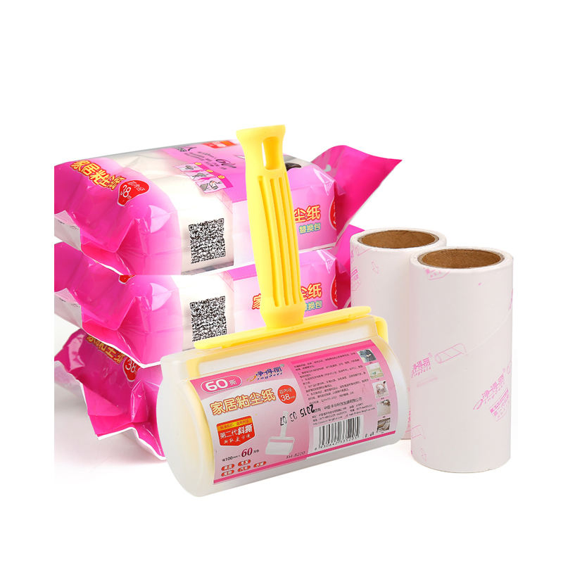 Spiral Tear Paper Cleaner Sticky Clothes Dust Lint Rollers for Pet Hair Remover