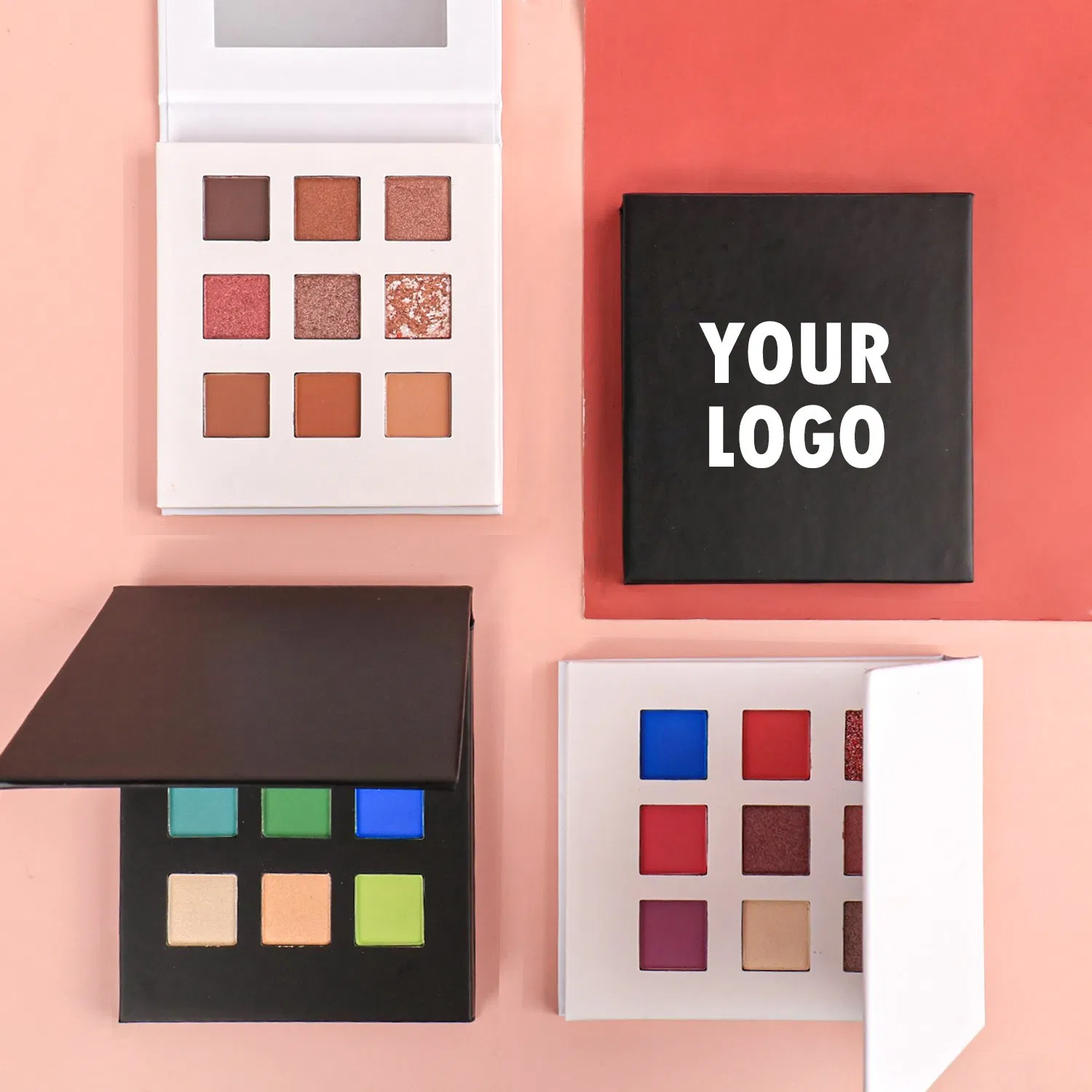 Customize Logo Black White High Quality Eye Shadow Palette