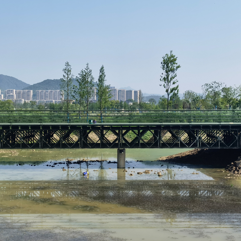 Bailey Steel Structure Low Cost Temporary Bridge for Emergency Purpose