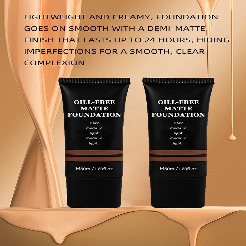 OEM ODM Custom Logo Wholesale Face Waterproof Matte Full Long-Lasting Barrier Concealer Matte Waterproof Liquid Foundation