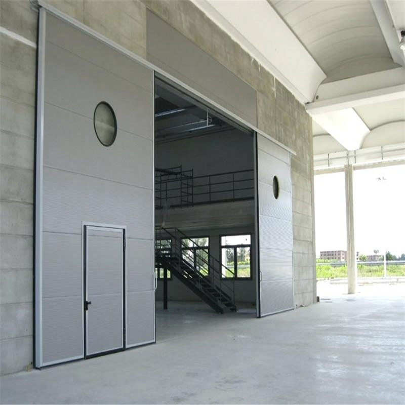 Galvanized Steel Material Door Panel 50mm Industrial Sliding Door Supplier