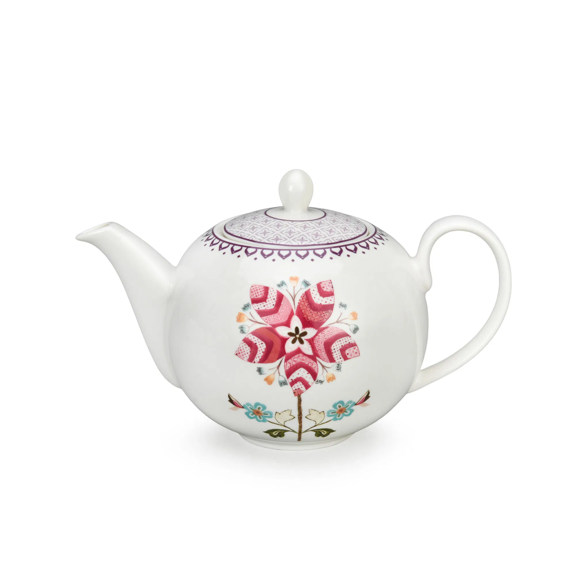 Porcelain Floral Teapot Coffee Cup & Saucer Sugar Pot Ceramic Tea Set
