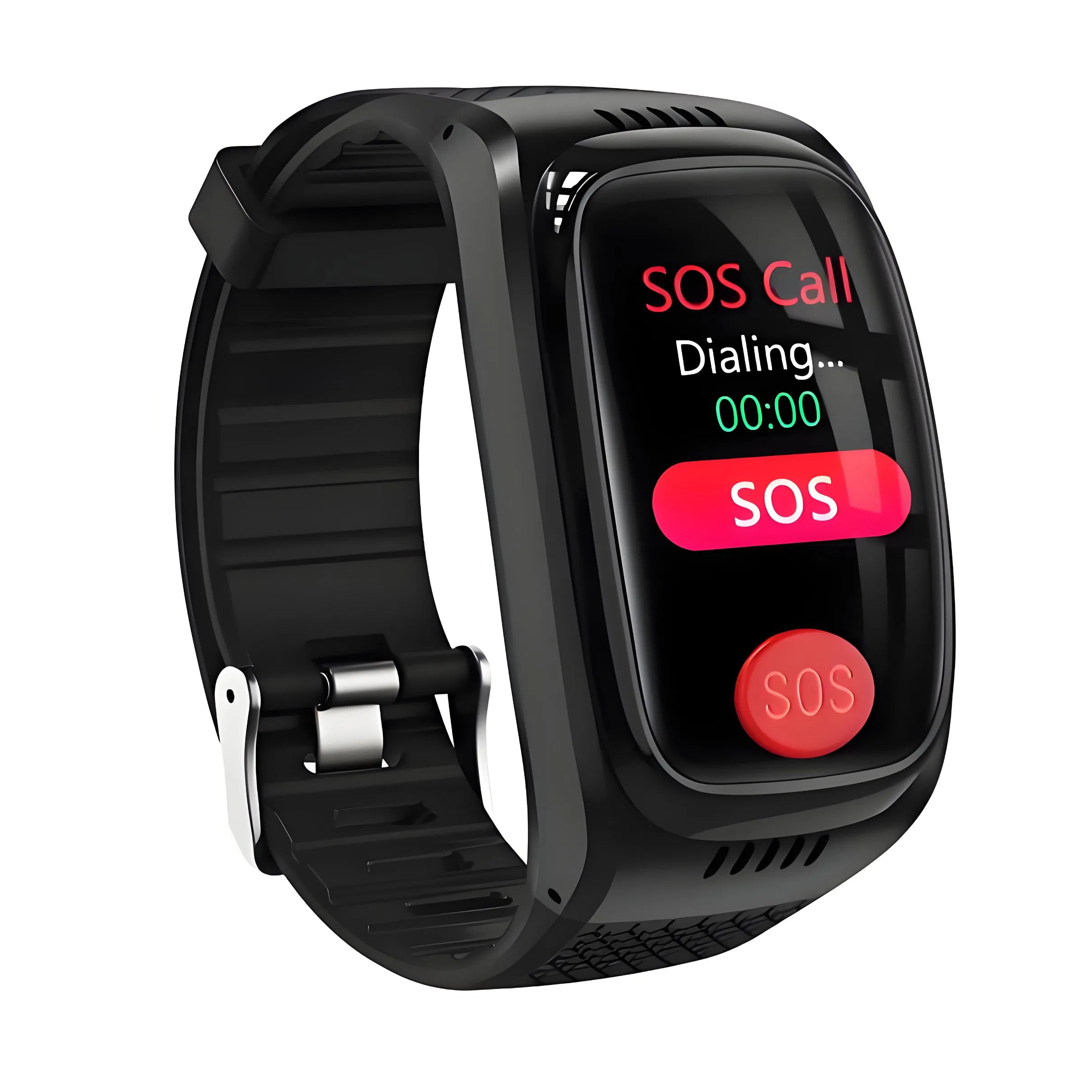 Your Personal Safety Assistant: Smartwatch Real-Time GPS Location, Sos Emergency Call, with All-Day Health Monitoring & Calling.
