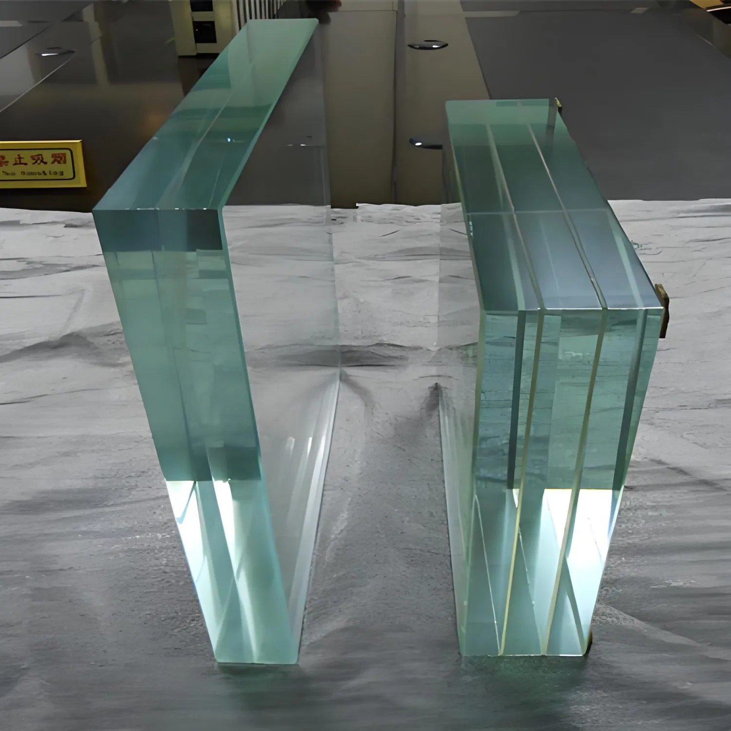 10.38mm 10.76mm 17.52mm Clear/ Grey Safety Laminated Glass for Glass Railing