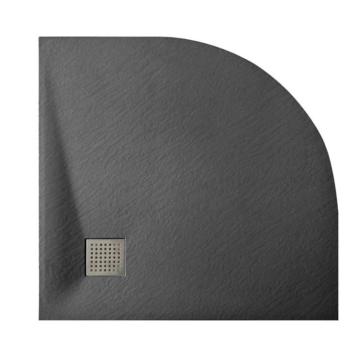SMC Shower Base 1000 X 800 mm Anti-Slip Quadrant Shower Tray with Waste Trap