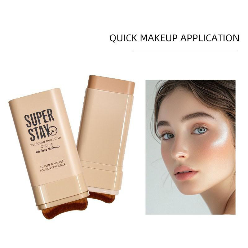 Long-Lasting Smooth Makeup Stick Eraser Concealment Oil Control Moisturizing Foundation Powder with Premium Quality