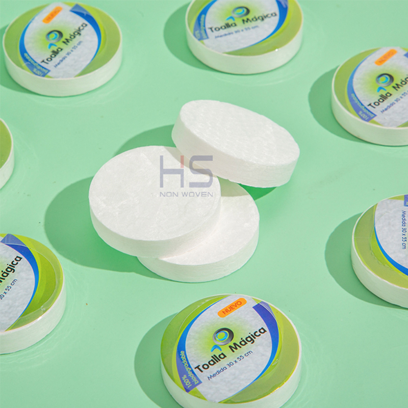 Disposable Compressed Towel of 100% Viscose or Cotton for Hotel, Restaurant, Sports, Travelling, Hotel
