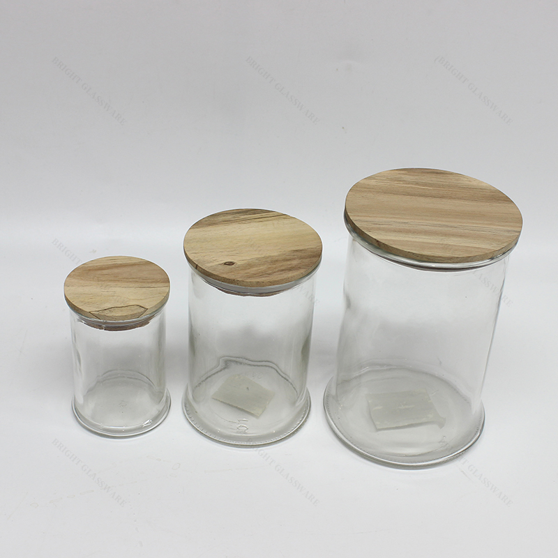 Wholesale Kitchen Storage Glass Storage Jar Set Spice Container Bottles with Silicone