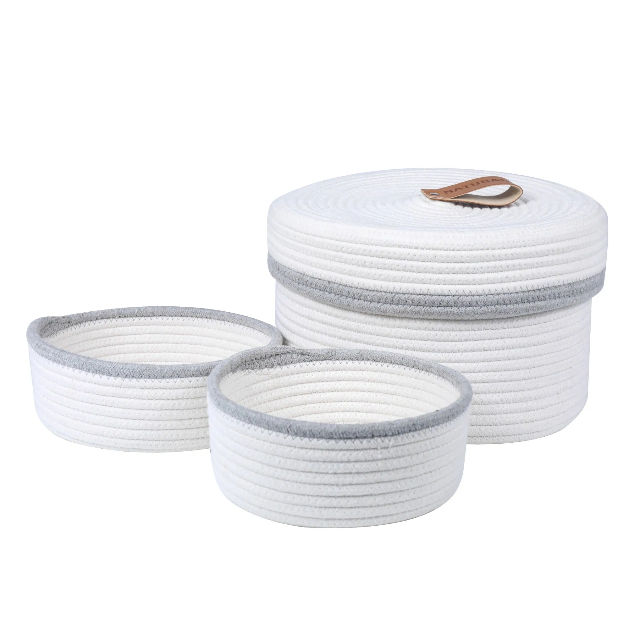 Woven Baby Organizing Blanket Toy Nursery Cotton Rope Storage Basket