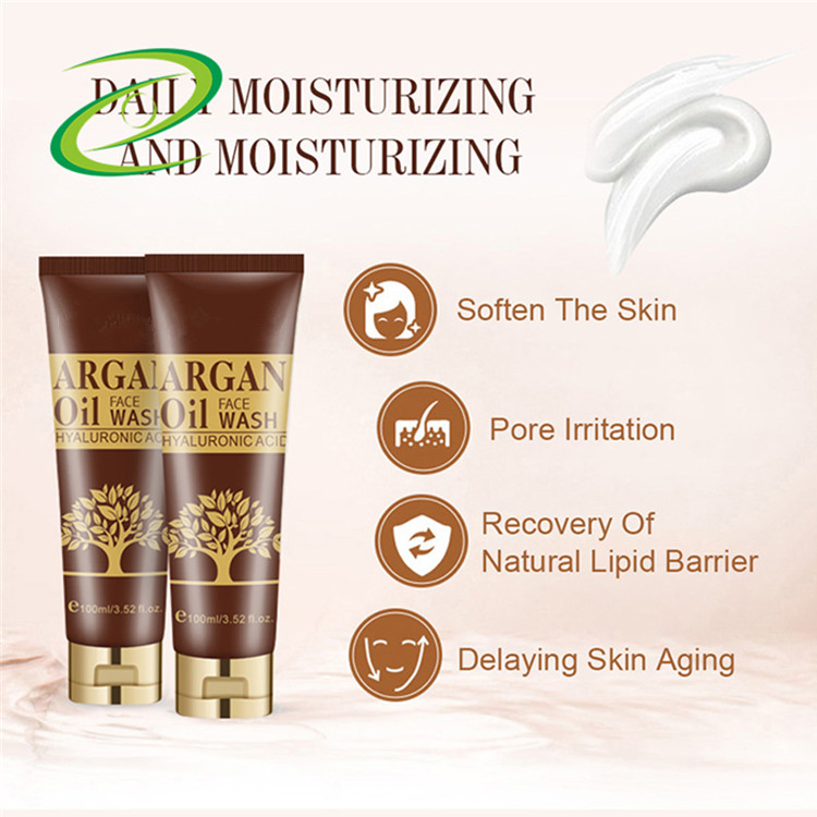 Hydrating Organic Facial Cleanser Face Wash Deep Argan Oil Facial Cleanser
