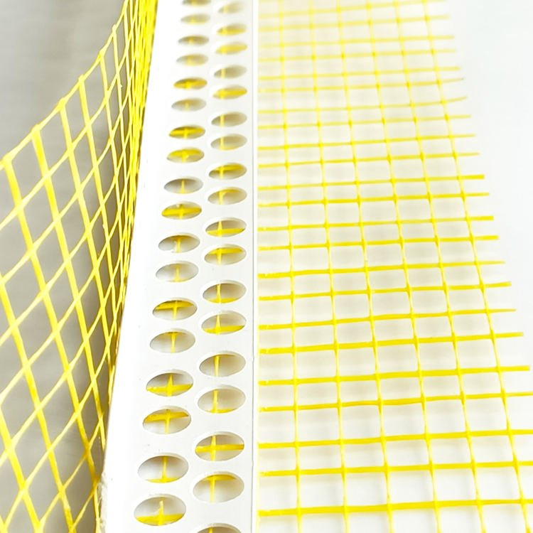 Stucco Interior Exterior Rendering Bead Plastering Corner Bead with Fiberglass Mesh for Corner Protection Fiberglass Mesh Drywall Corner Bead PVC Corner Bead