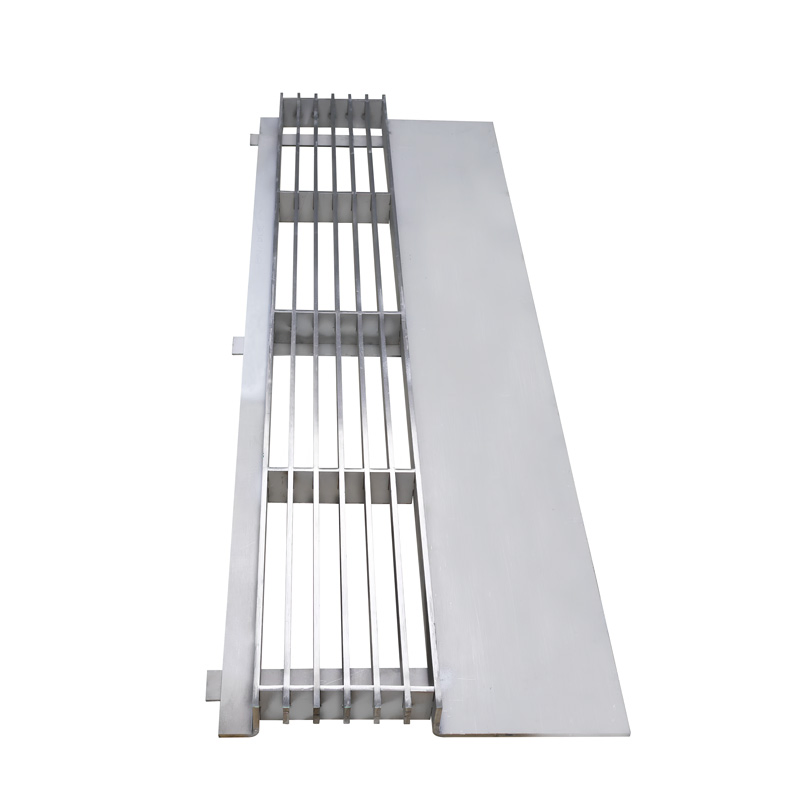 Heavy-Duty Stainless Steel Linear Drain Channel Cover for Road Drainage