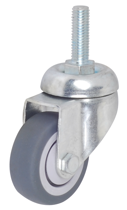 Zinc Plated Fix/Swivel/with Brake High-Quality TPR Wheels Furniture Trolley Caster