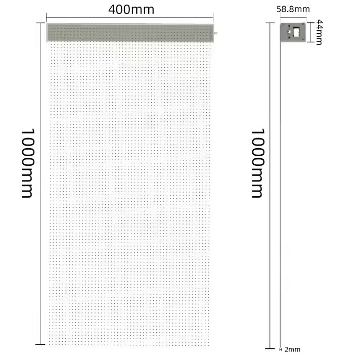 Factory Price Ultra-Thin P20 Transparent LED Display Self-Adhesive Advertising for Glass Window Wall