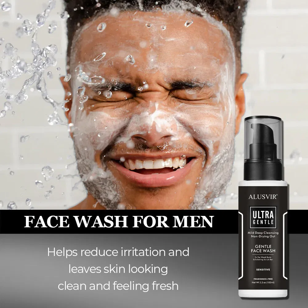 Organic Sensitive Skin Care for Men Cleansing Repairing Oil-Control Facial Wash