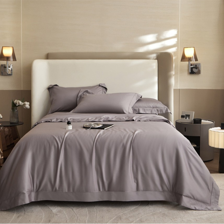 Customized Solid Color Bed Sheet Set Warm Home Flat Sheets Sets