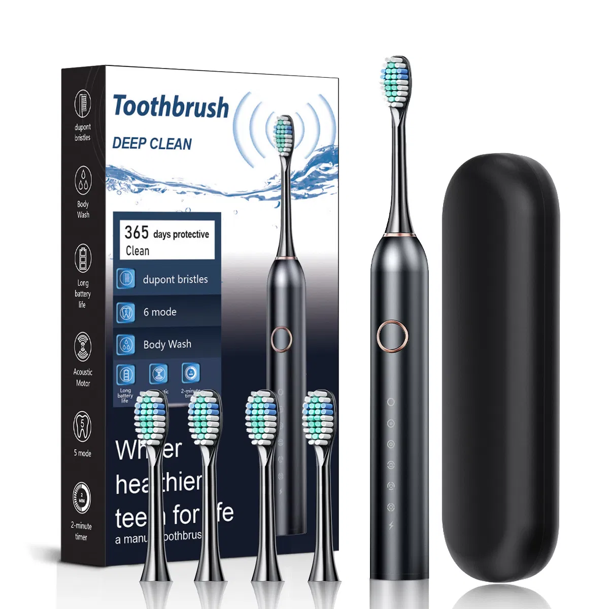 Smart Rotating Toothbrush for Advanced Personal Care and Whitening