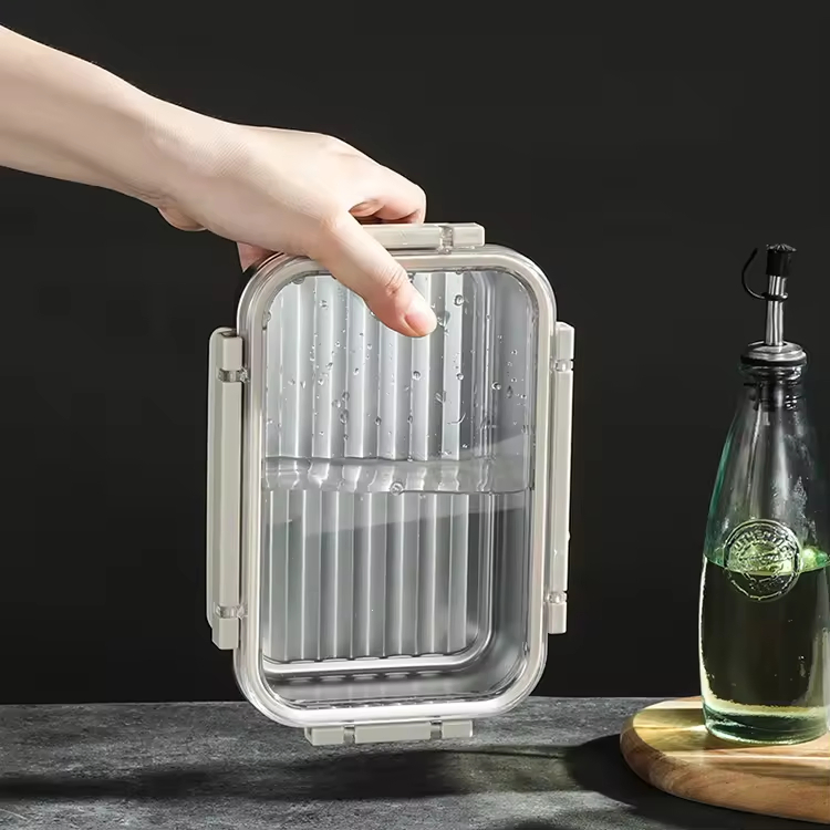 Leak-Proof 420ml-4600ml Kitchen Storage Containers Stainless Steel Fresh-Keeping Box