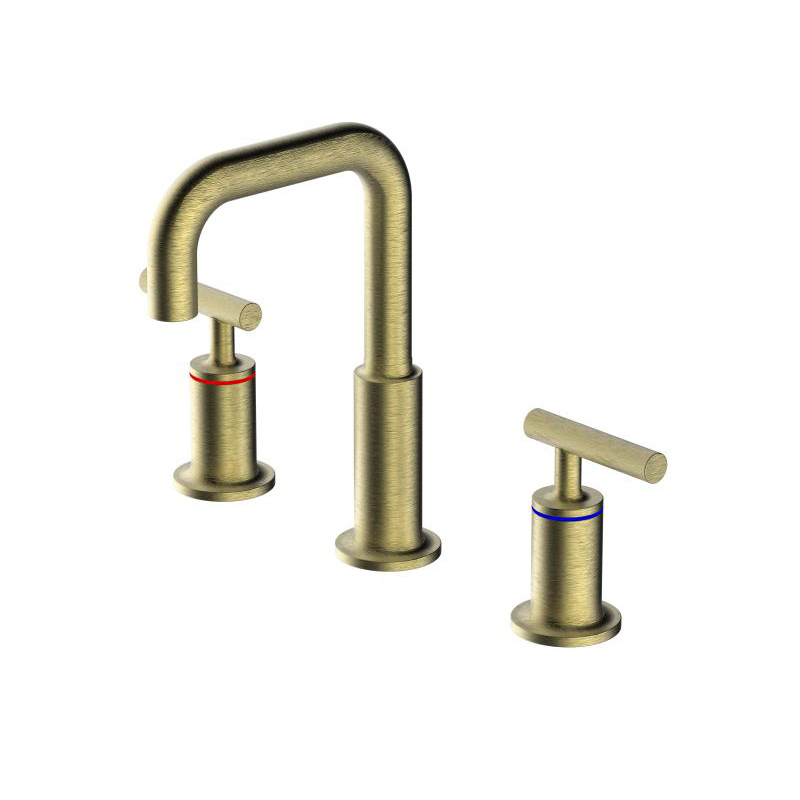 Fashionable High-End Luxury Two Handle Widespread Bathroom Basin Faucet