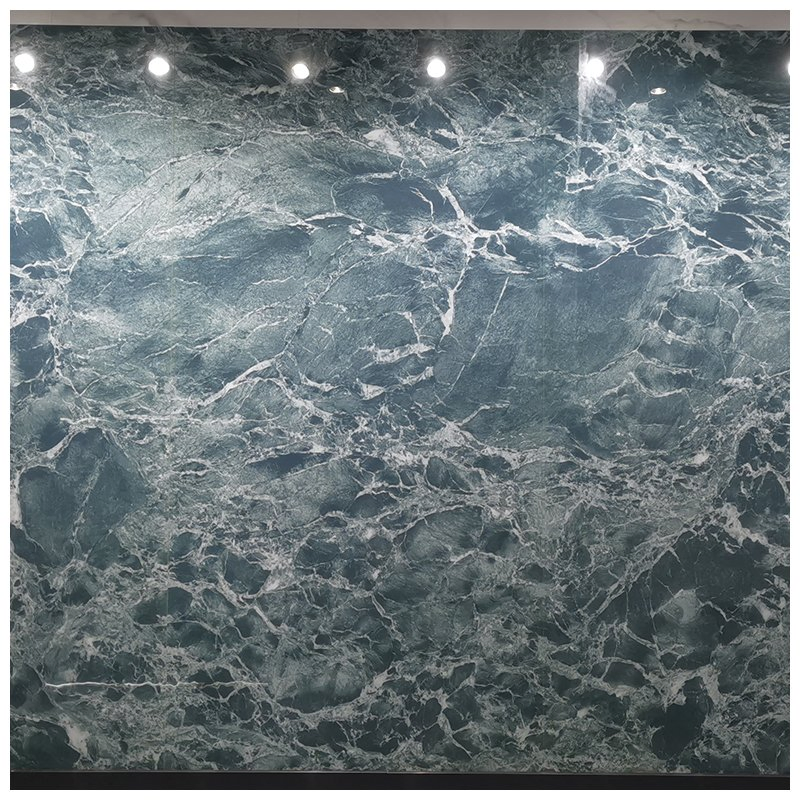 Verde Alpi Green Marble Effect Porcelain Slabs