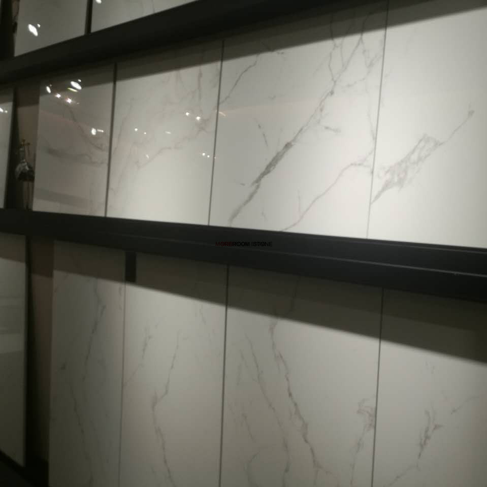 Non Slip Floor Matte Finish White Ceramic Tile for Bathroom Design