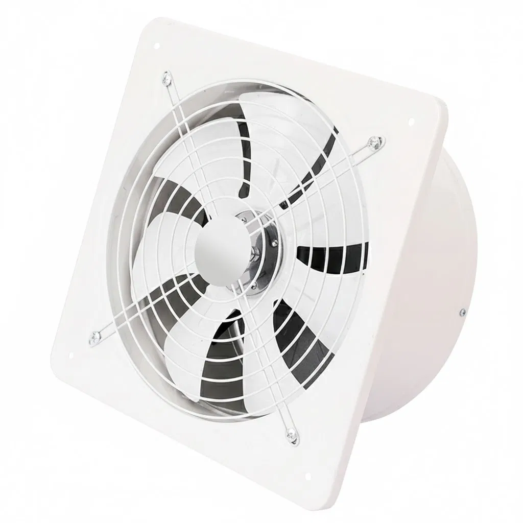 12 Inch Wall Mounted Commercial Range Hood for Kitchens Metal Fan