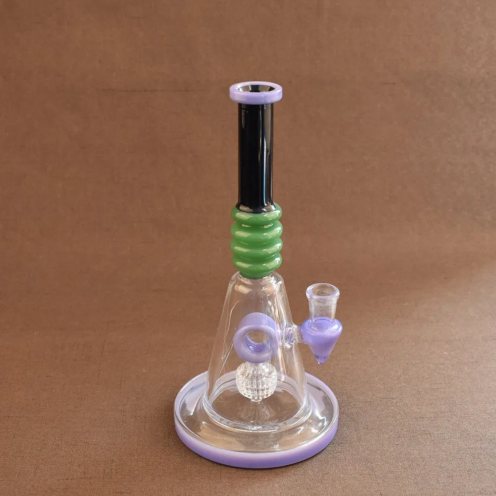 Handmade Black Colors Studenglass Tall Water Pipe Shisha