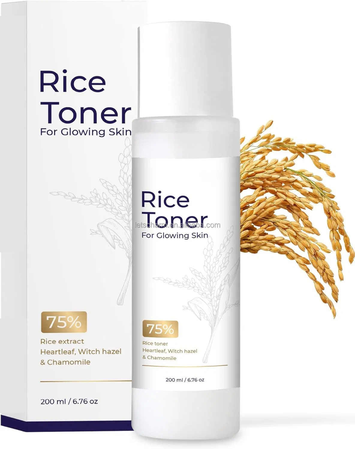 Ls159 OEM Custom Hydrating Face Toner: Rice Extract, Niacinamide, Chamomile for T-Zone