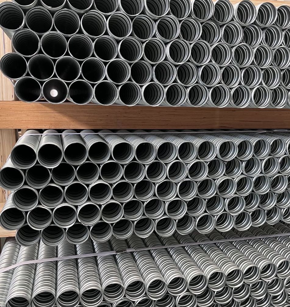 Post Tension Prestressed Galvanized Steel Corrugated Duct Double Wall 80mm