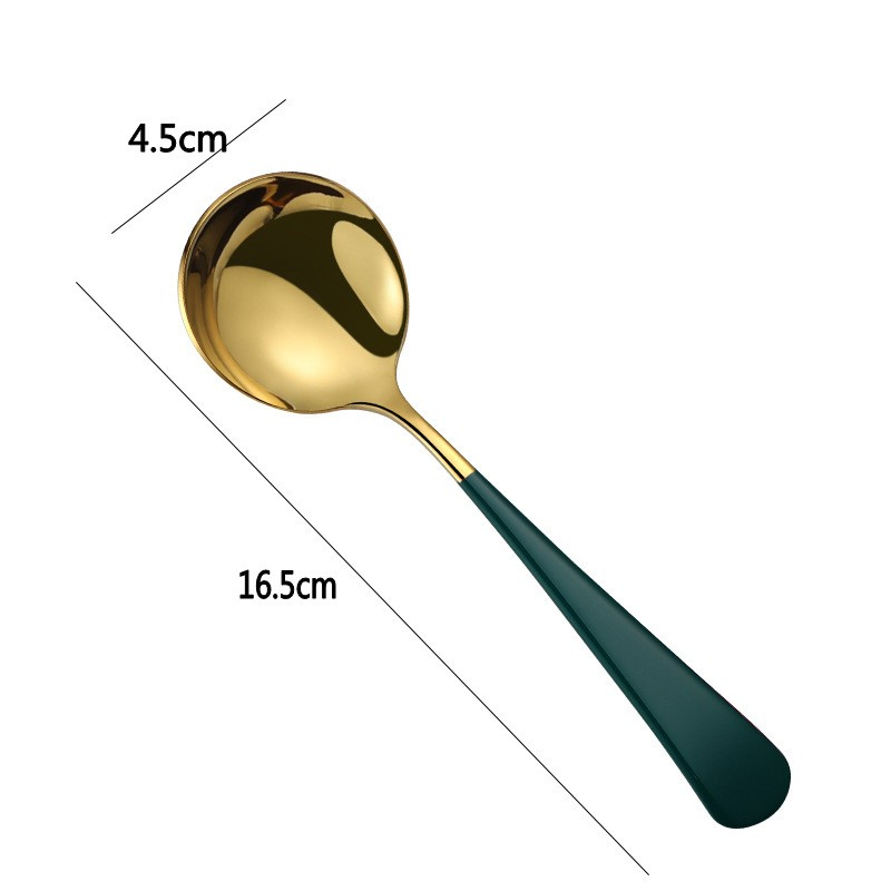 Creative Stainless Steel Main Dish Dessert Tea Coffee Spoon Stirring Spoon
