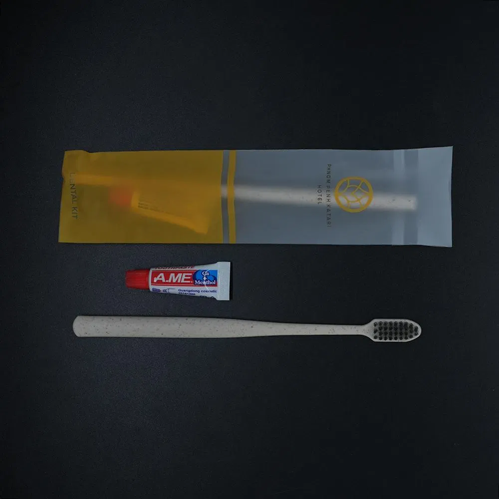 Hotel Amenities Kits in HDPE Frosted Bag for Guest Room Using