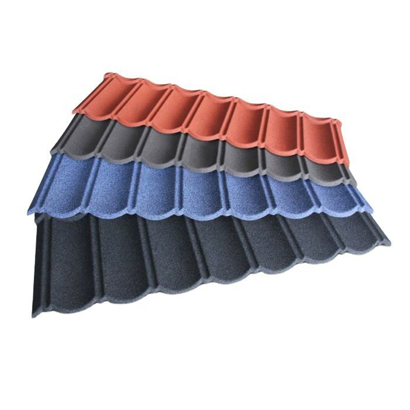 Industrial Design Metal Roofing Tiles Colorful Stone Coated for Hotel in Nigeria