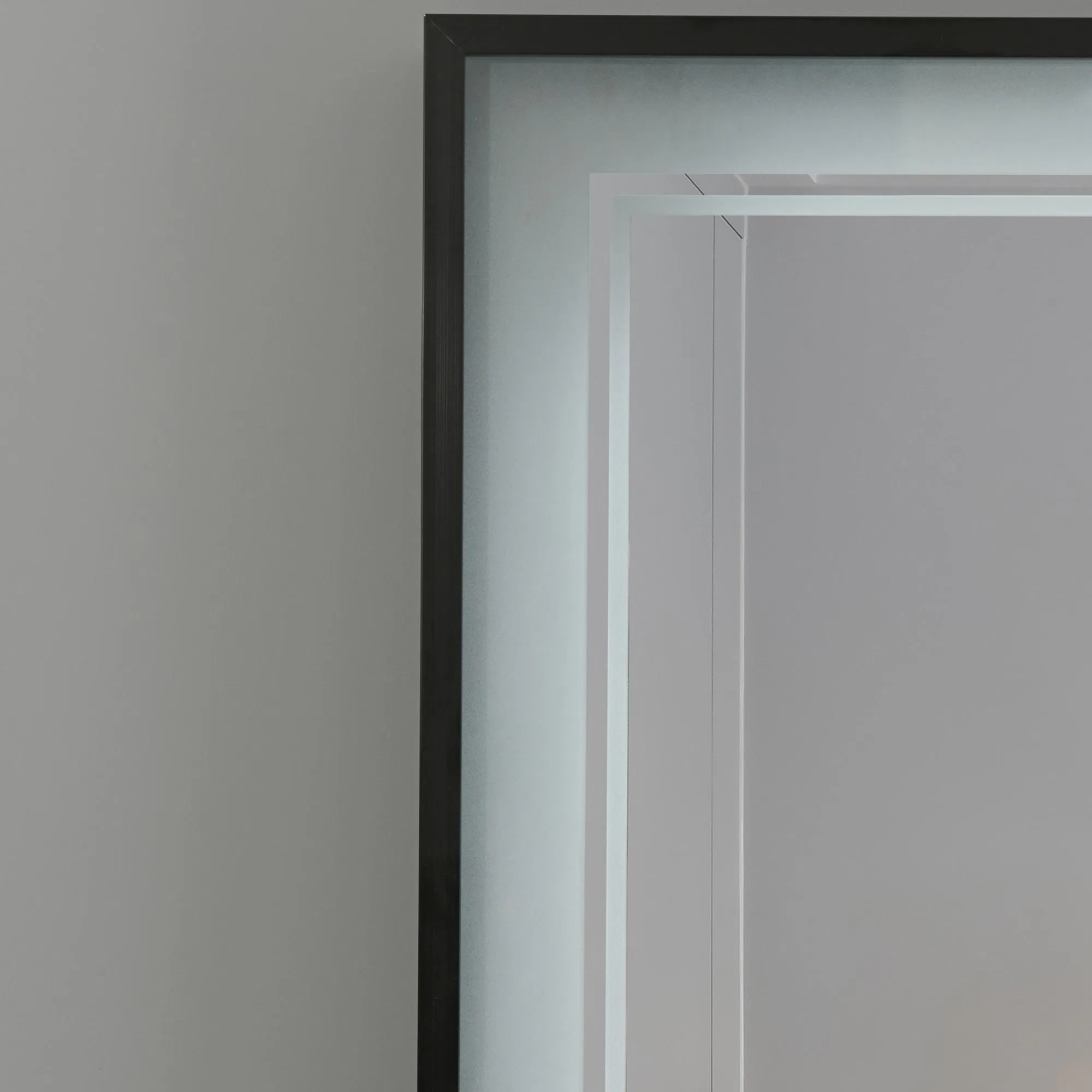 Eye-Friendly Rectangular Low Power Consumption 120X80 Adjustable Brightness LED Mirror for Bathroom