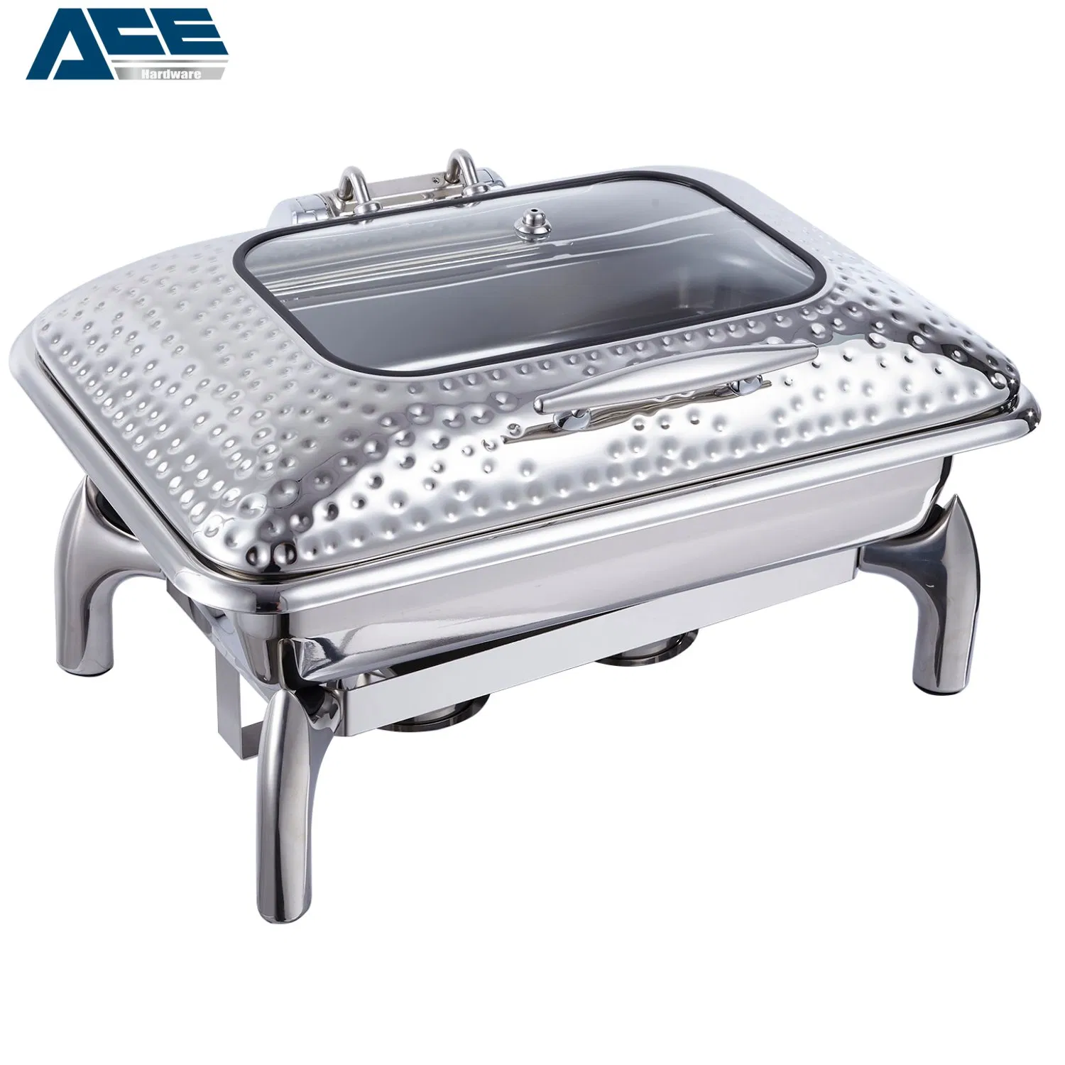 Luxury Hammered Design Stainless Steel Buffet Chafing Dish - Premium Food Warmer