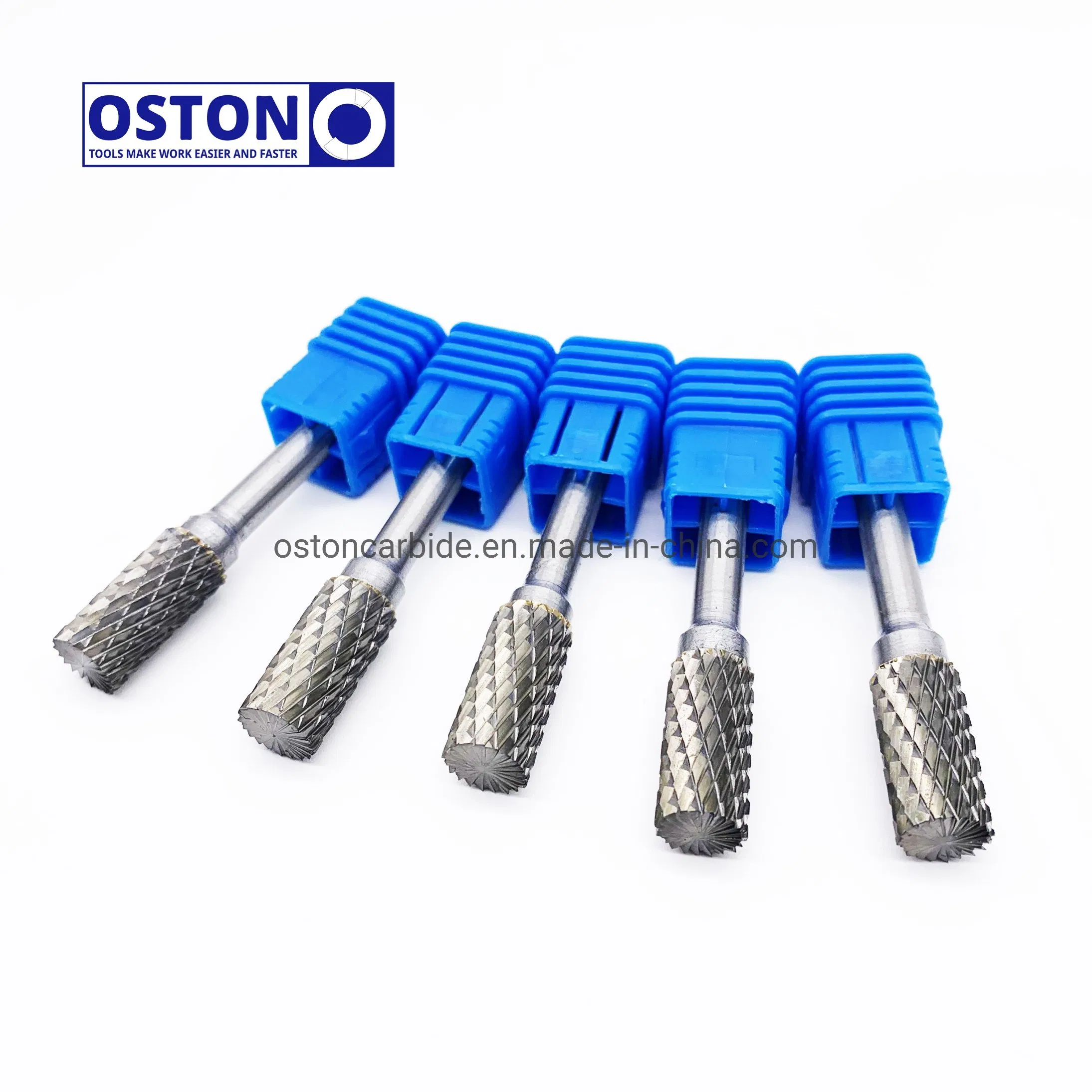 B Type Cylinder Shape with End Cut Carbide Burs B1020X06 Tungsten Carbide Pencil Grinder Bits