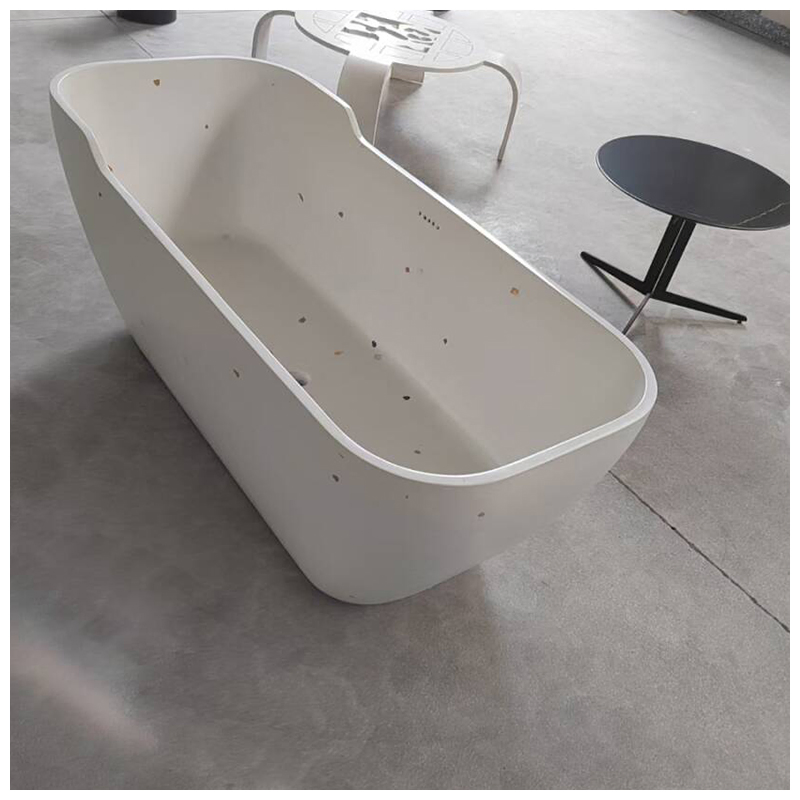 Colorful Freestanding Cultured Marble/Quartz Bahtroom Bathtubs for Hotels and Homes