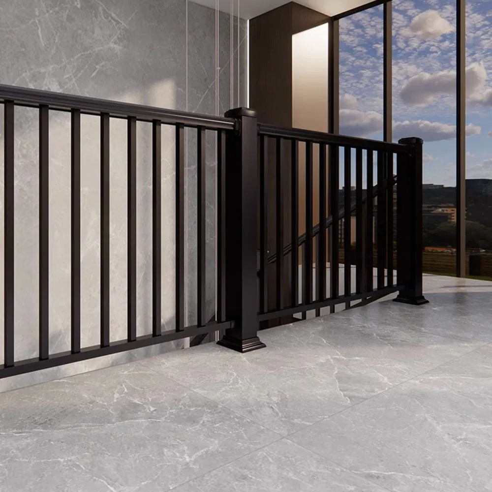 Popular Zinc Steel Staircase Handrail Aluminum Alloy Balcony Guardrail