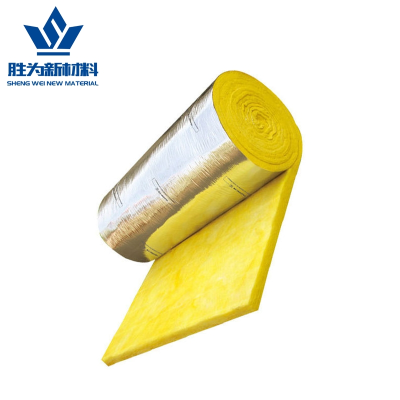 25-200mm Glasswool Blanket for Construction Foil-Encased Roof Insulation with High Thermal Conductivity and Chemical Resistance