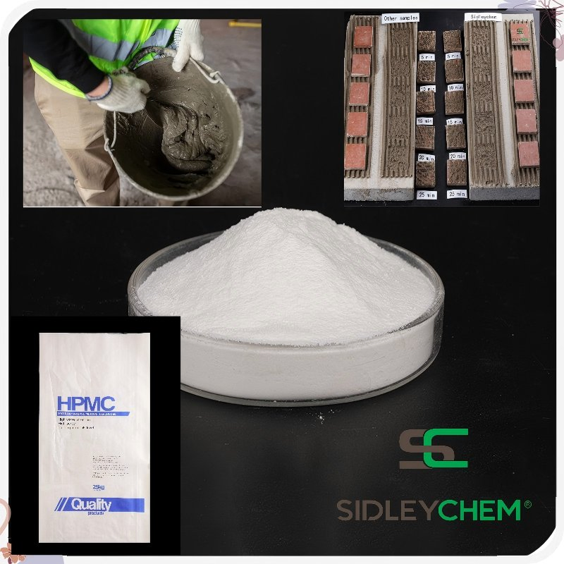 Hydroxypropyl Methyl Cellulose HPMC with Low Viscosity and High Water Retention Delay Open Time Whileenhancing Mortar Strength