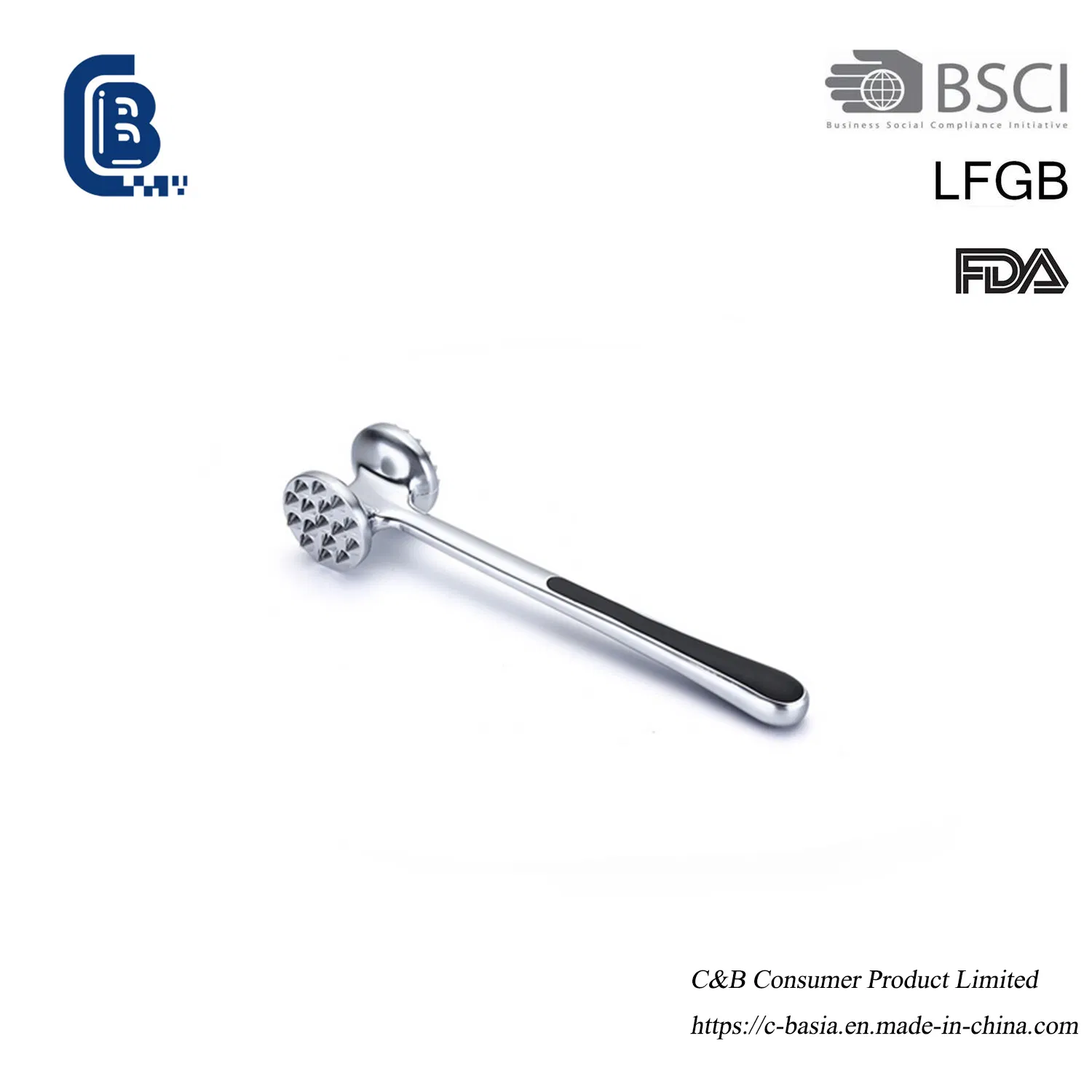 Meat Tenderizer Meat Hammer Stainless Steel Prongs Kitchen Utensils