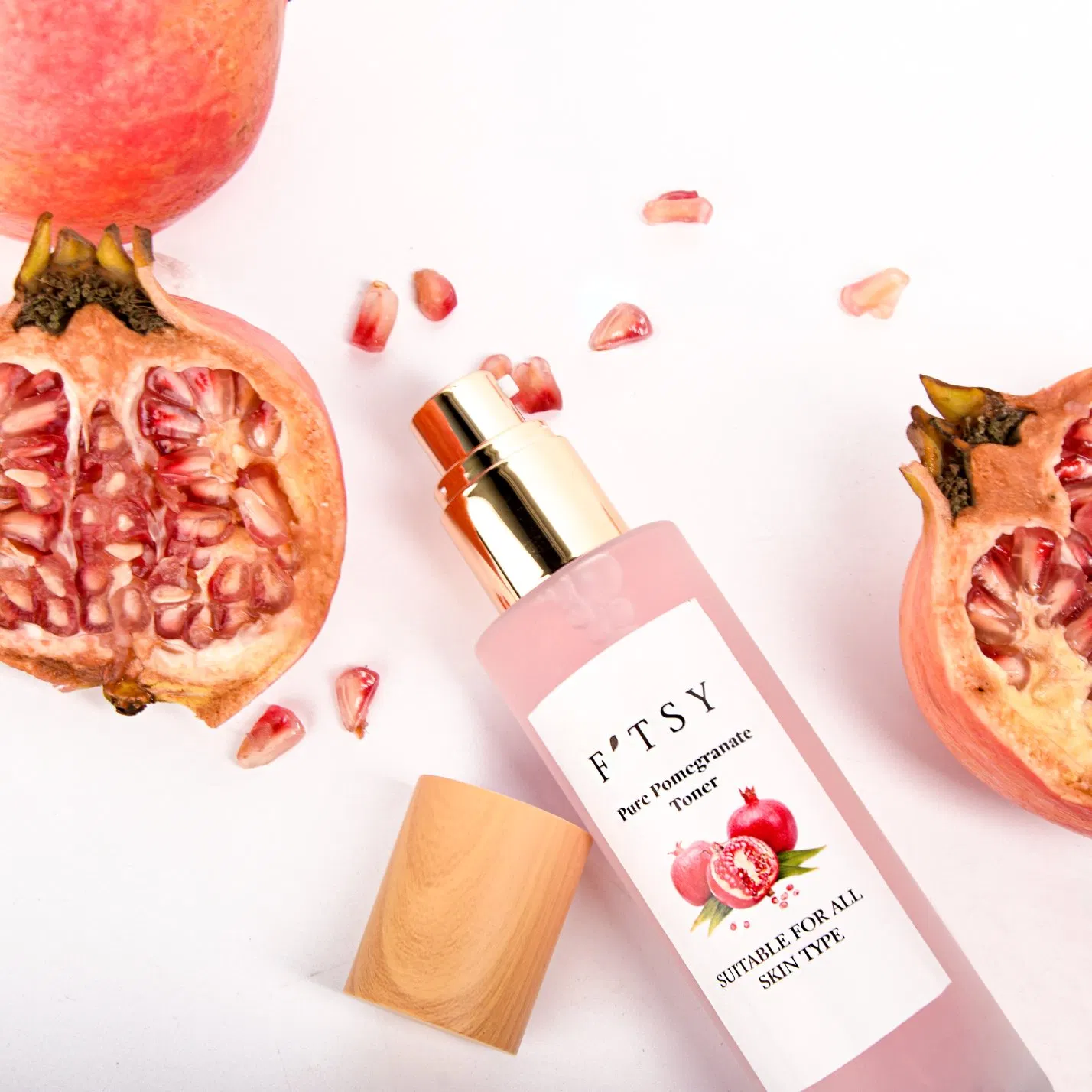 Private Label Vegan Anti Aging Hydrating Moisturizing Pomegranate Facial Toner