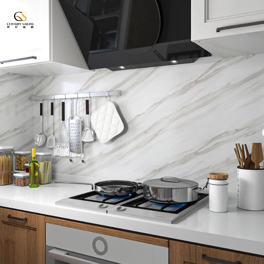 No Odor Customized Pet Material Modern Marble Wall Stickers