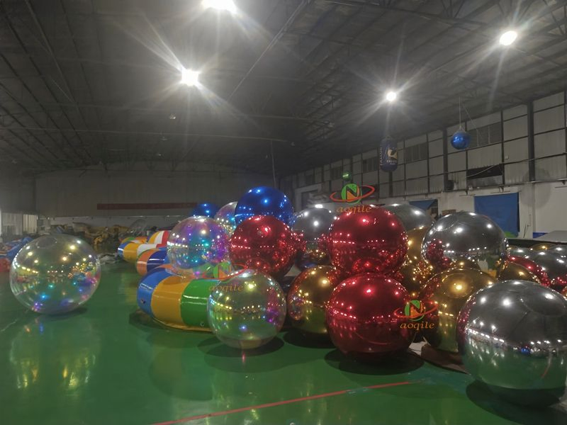 Manufacturer Custom Giant Inflatable Mirror Ball PVC Inflatable Party Mirror Ball Sphere Inflatable Mirror Balloon for Sale