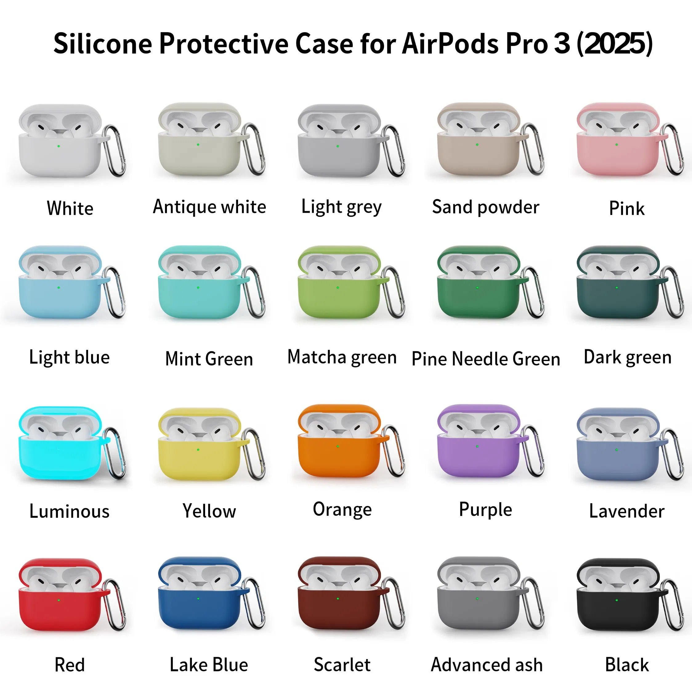 Чехол силиконовый для AirPods Pro 3 2025