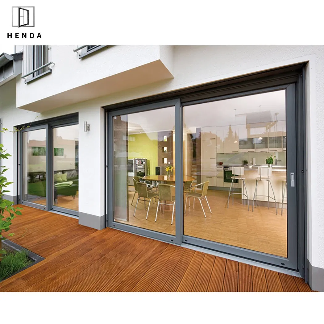 10% off Heavy Duty Wholesale Customized Exterior Entrance Harricane Proof Laminated Safety Pocket Stacking Slide Sliding Patio Glass Door