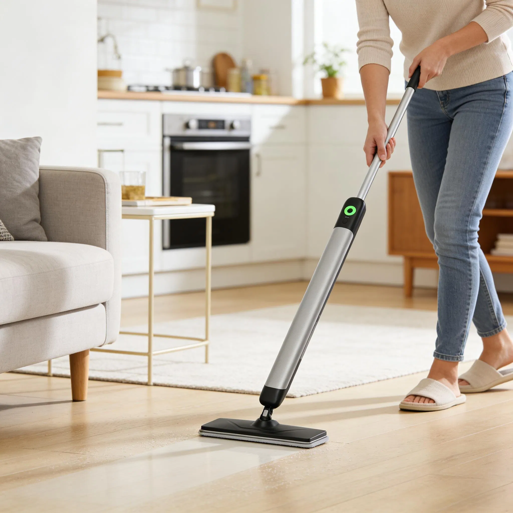 High-Efficiency Floor Care for Hardwood Surfaces Electric Mop
