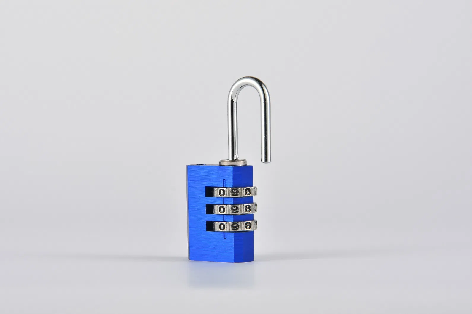 Blue Aluminum Alloy Combination Code 3 Dials Safety Economic Pad Lock
